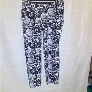 Alfani Black and White Floral Pants